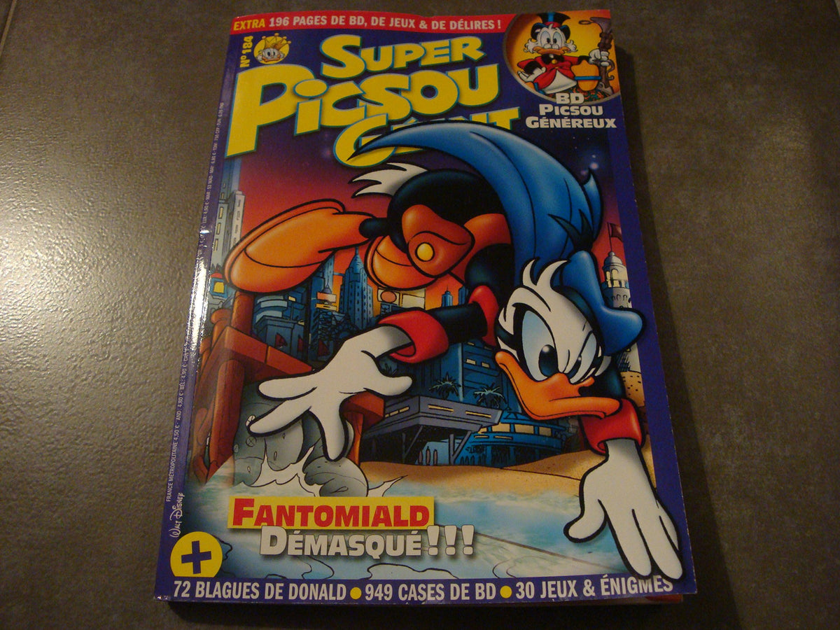 SUPER PICSOU GÉANT N°184 "FANTOMIALD DÉMASQUÉ !!!" 