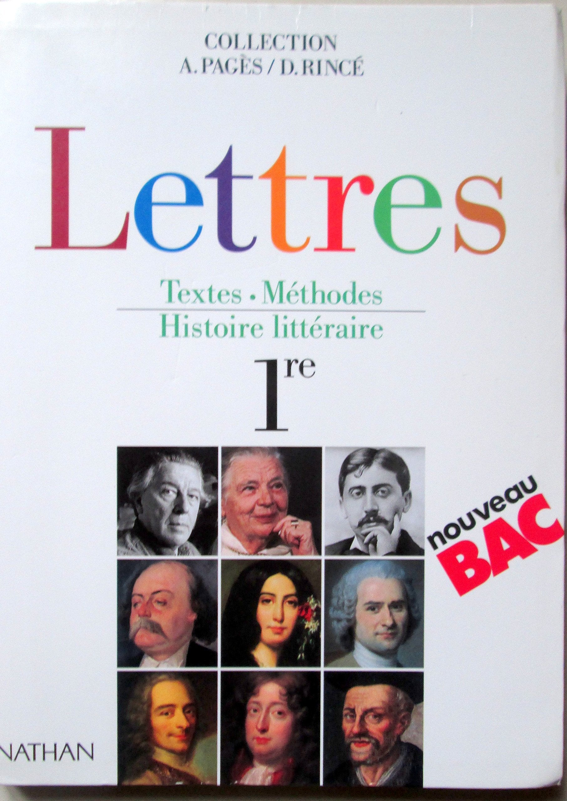 Lettres, 1re. Textes, méthodes, histoire littéraire 9782091728421