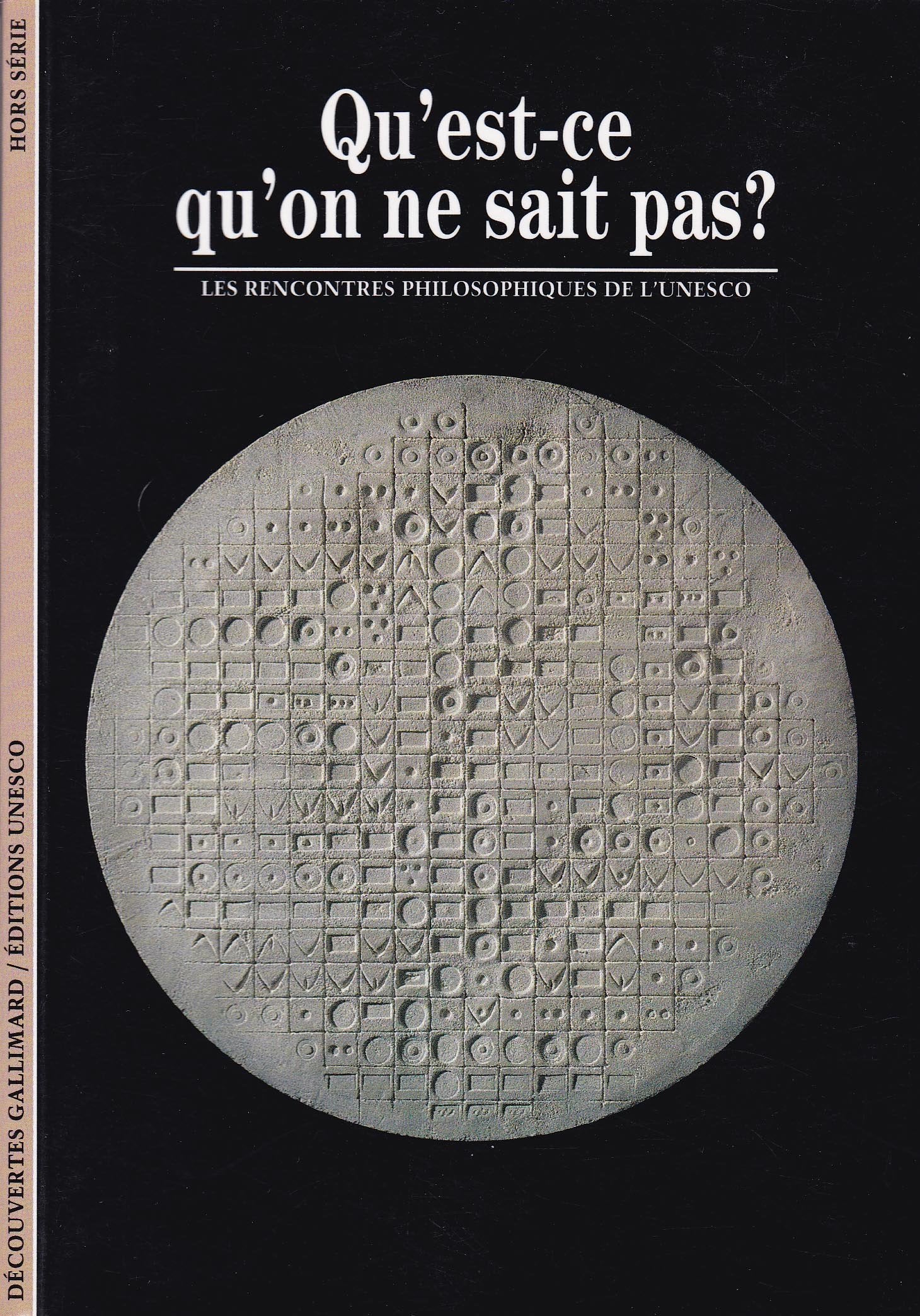 Qu'est-ce qu'on ne sait pas ? 9782070533275