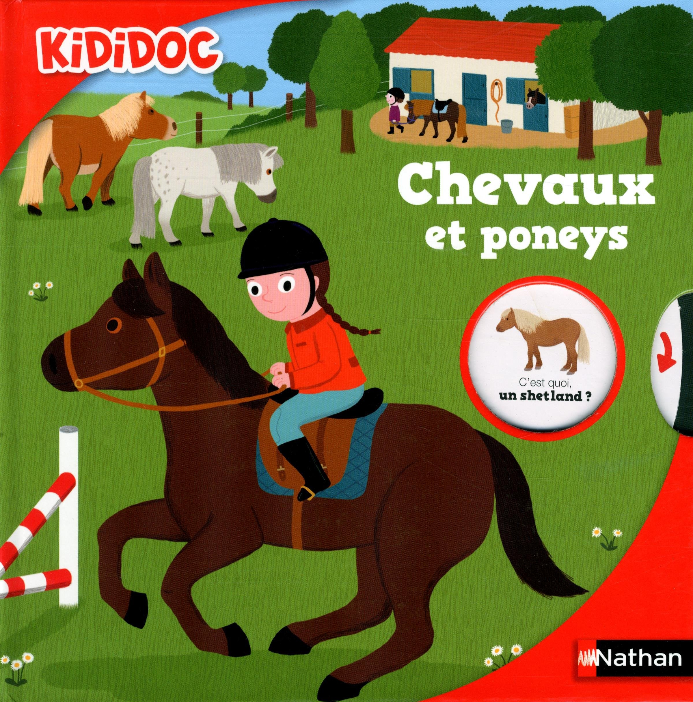 Chevaux et poneys - Livre animé Kididoc - Dès 5 ans (39) 9782092549360