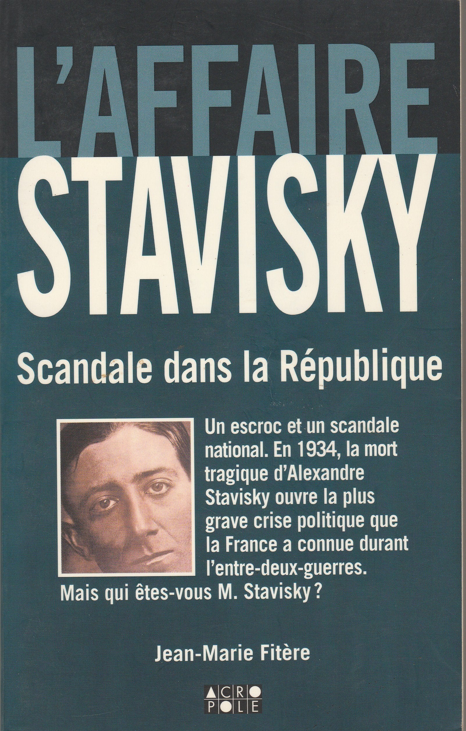 L'Affaire Stavisky 9782735701988