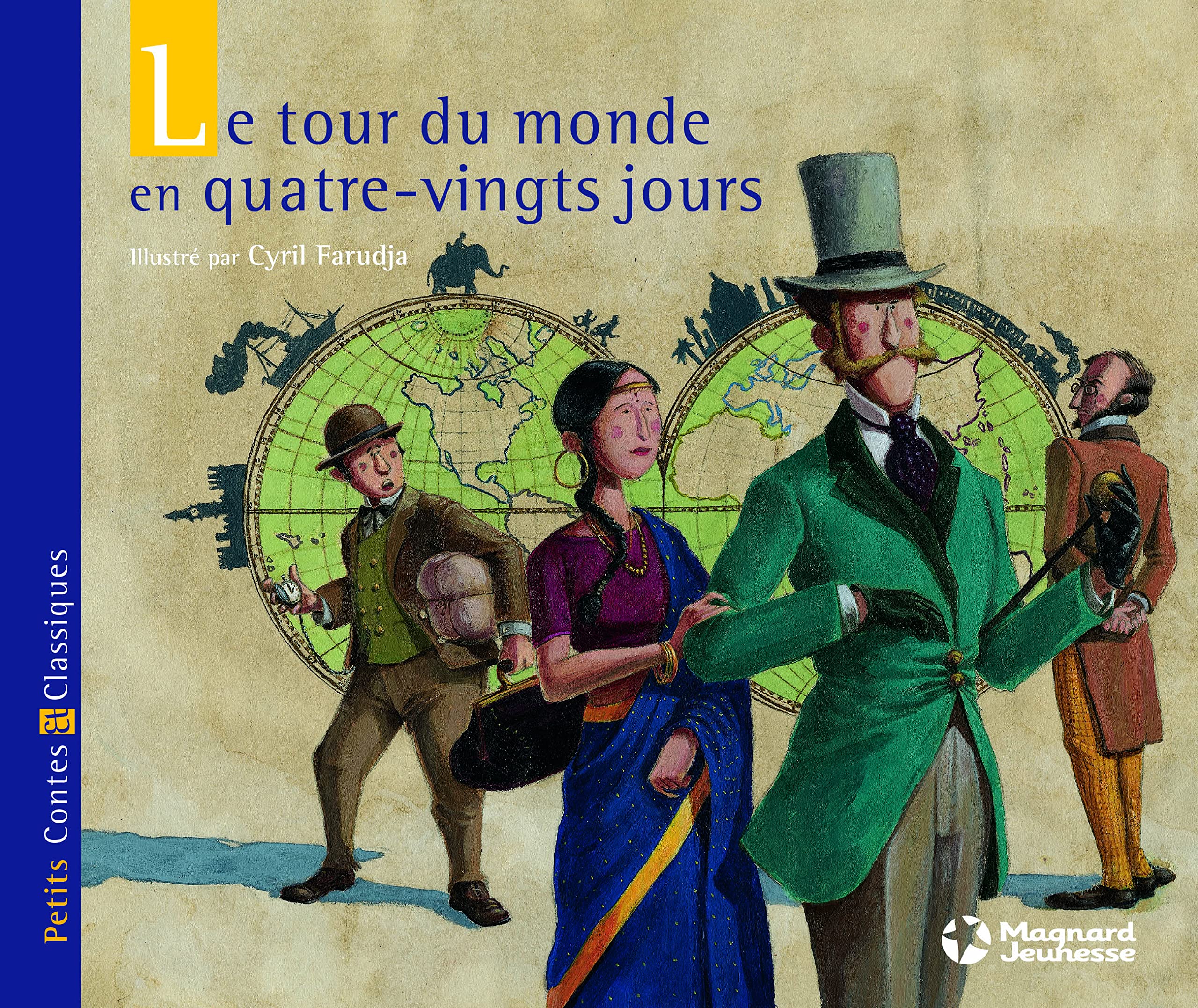 Le Tour du monde en quatre-vingts jours - Petits Contes et Classiques 9782210961357