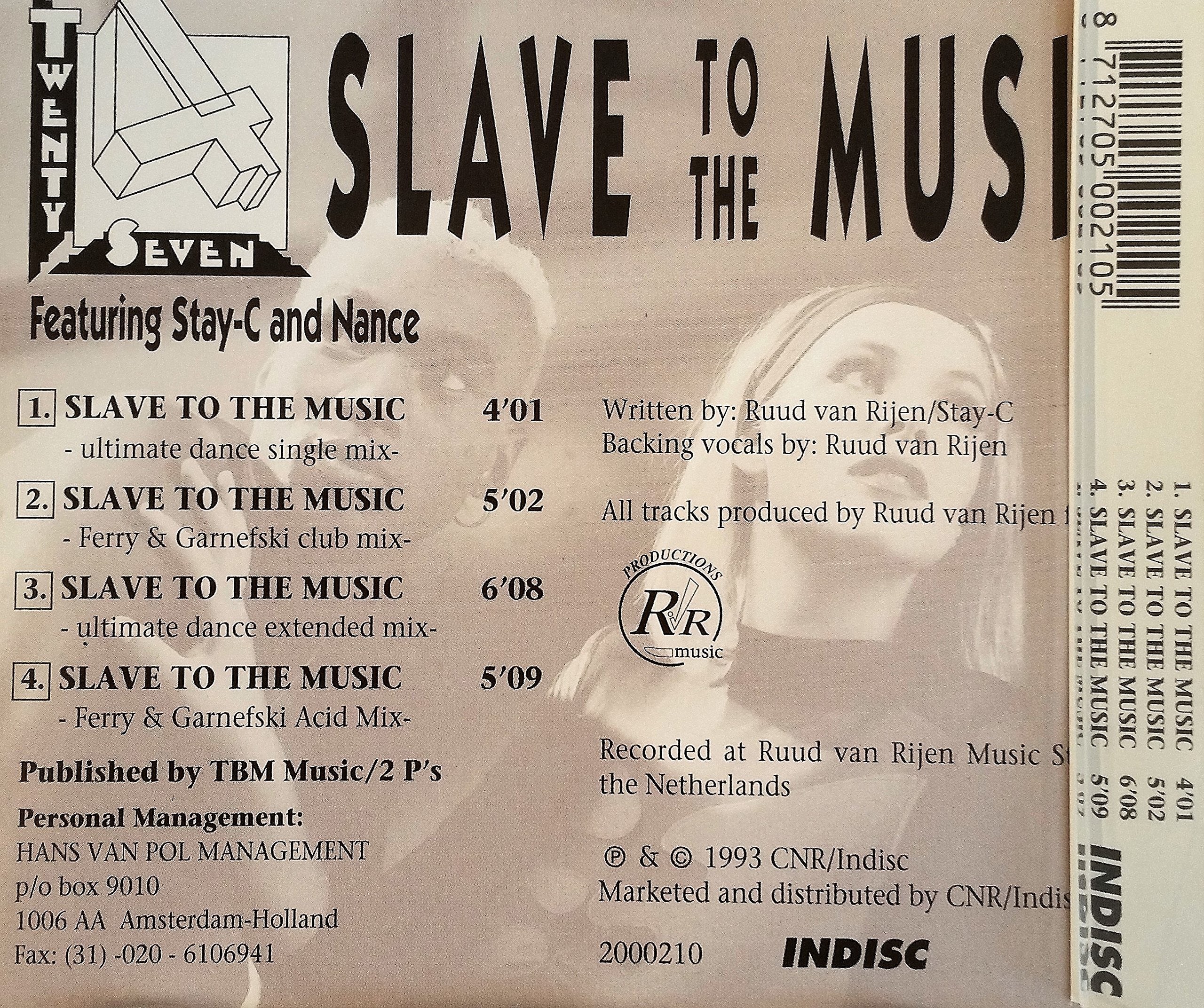 Slave to the music [Single-CD] 8712705002105