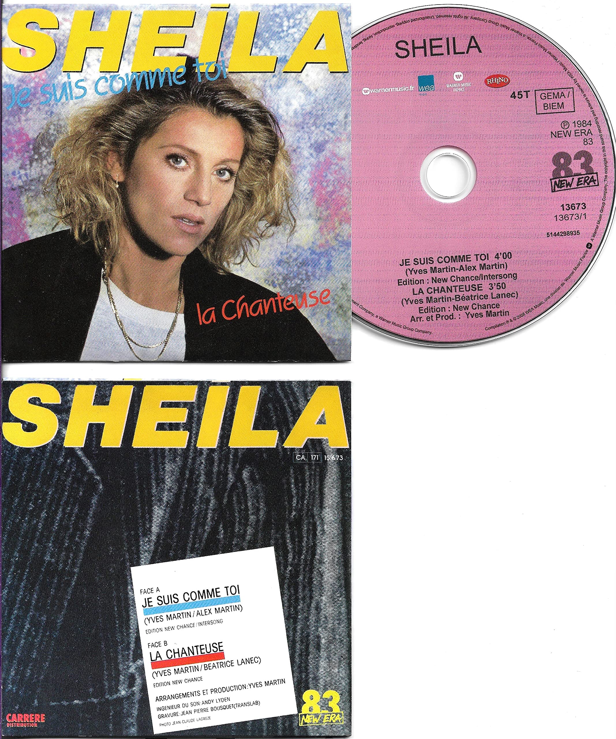 Je suis comme toi - La chanteuse -2-TRACK CARD SLEEVE CDSINGLE 3218030136737