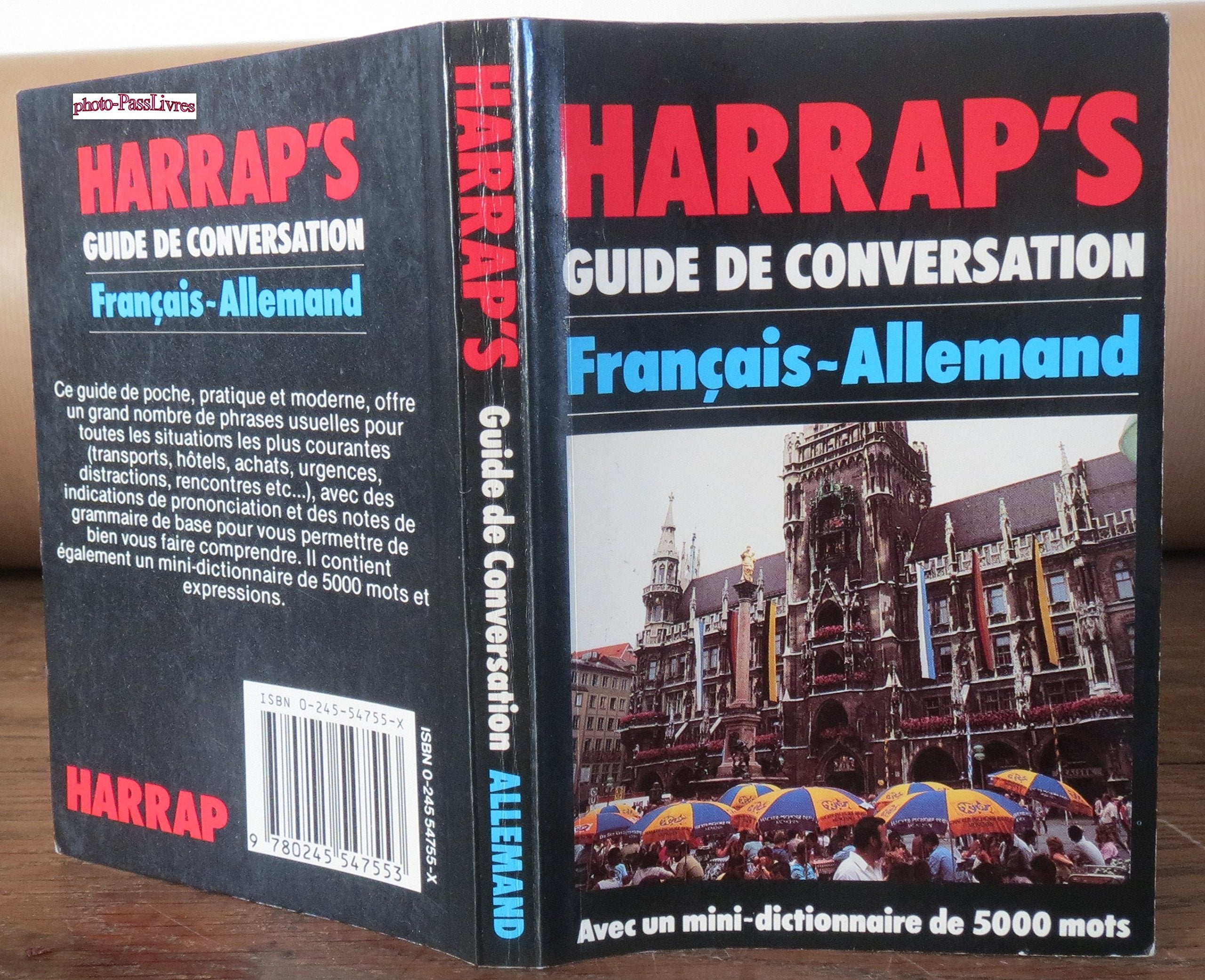 HARRAP'S guide de conversation français allemand 9780245547553
