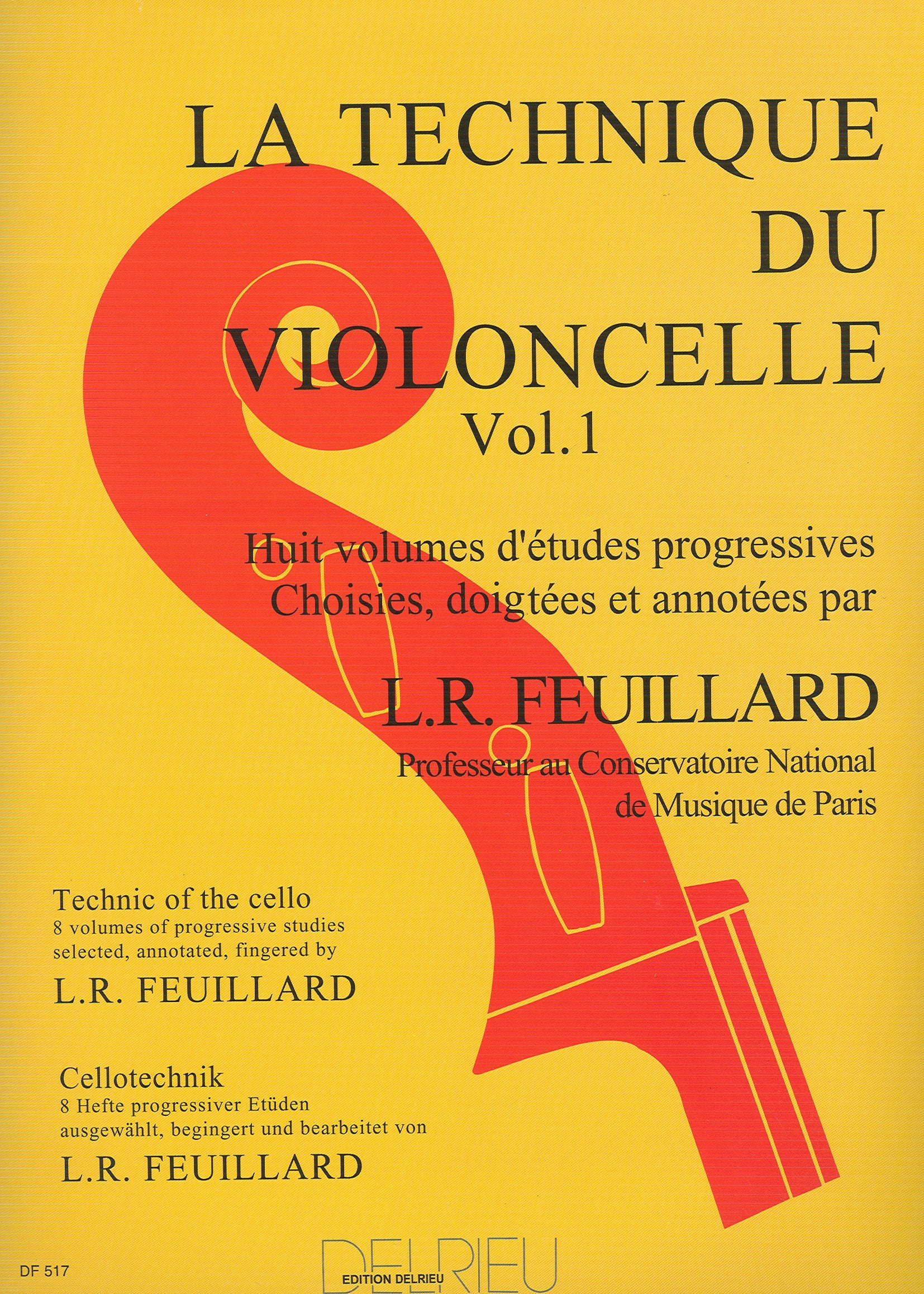 FEUILLARD - Tecnica 1º para Violoncello 9790231705331