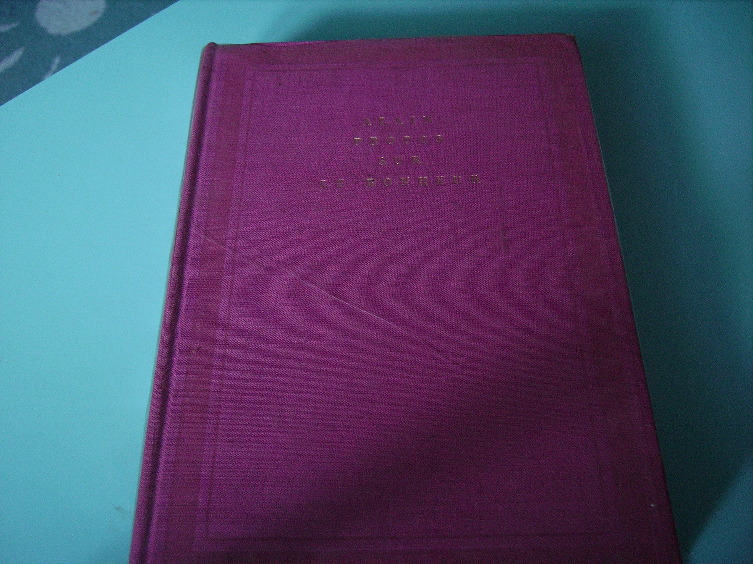 Propos sur le bonheur 9782070100026