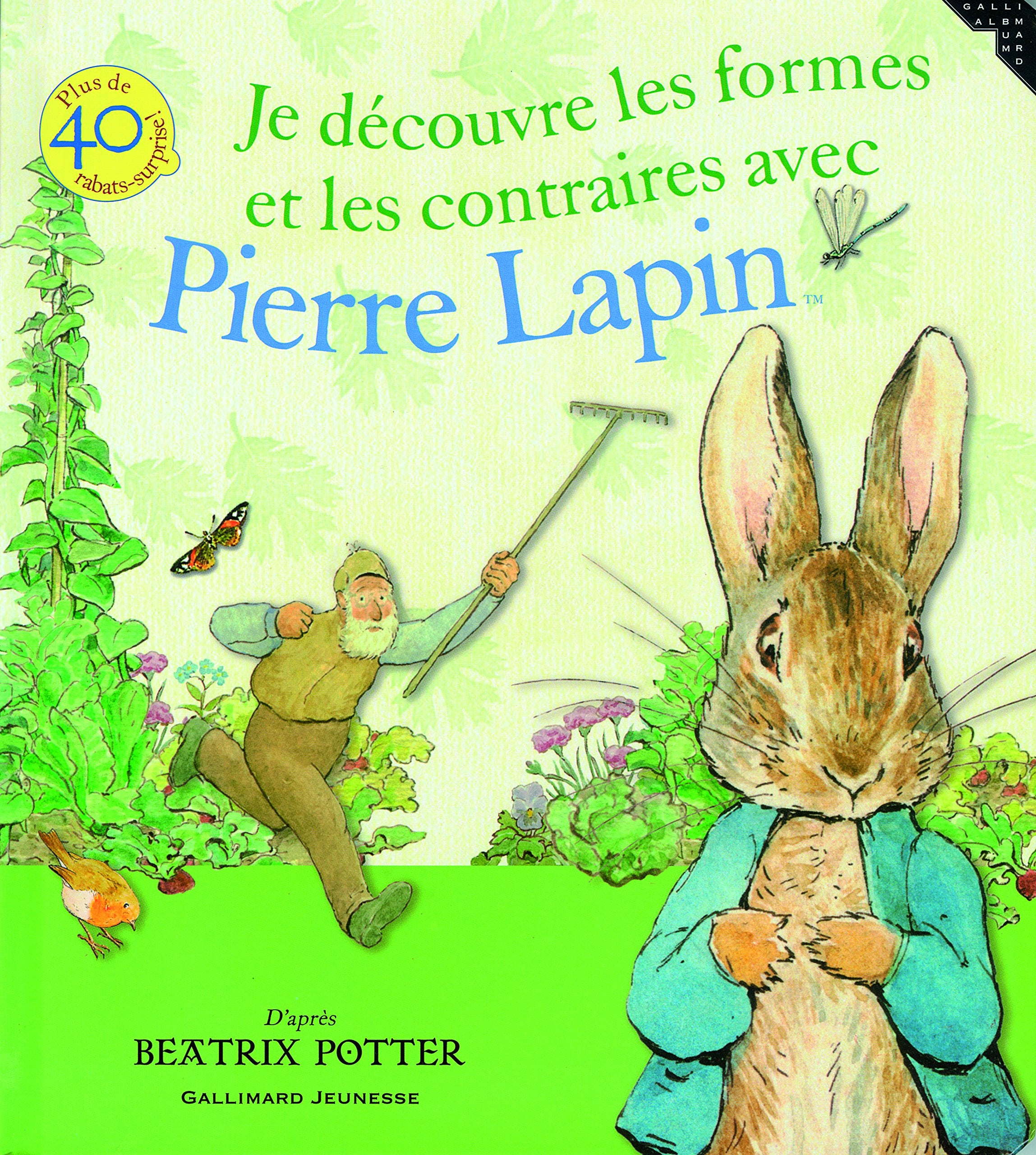 Je découvre les formes et les contraires avec Pierre Lapin 9782070614493