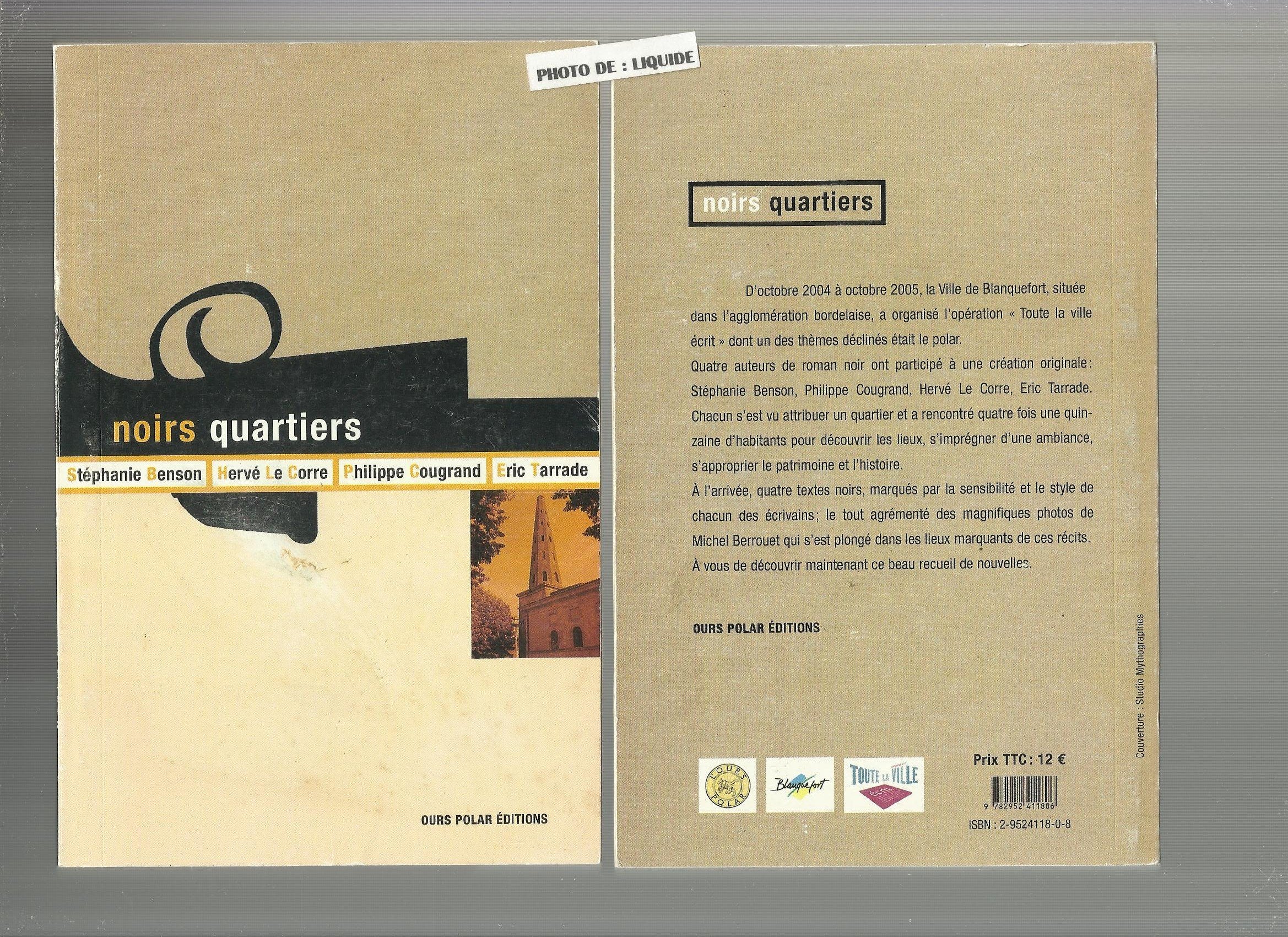 Noirs Quartiers, recueil de nouvelles 9782952411806