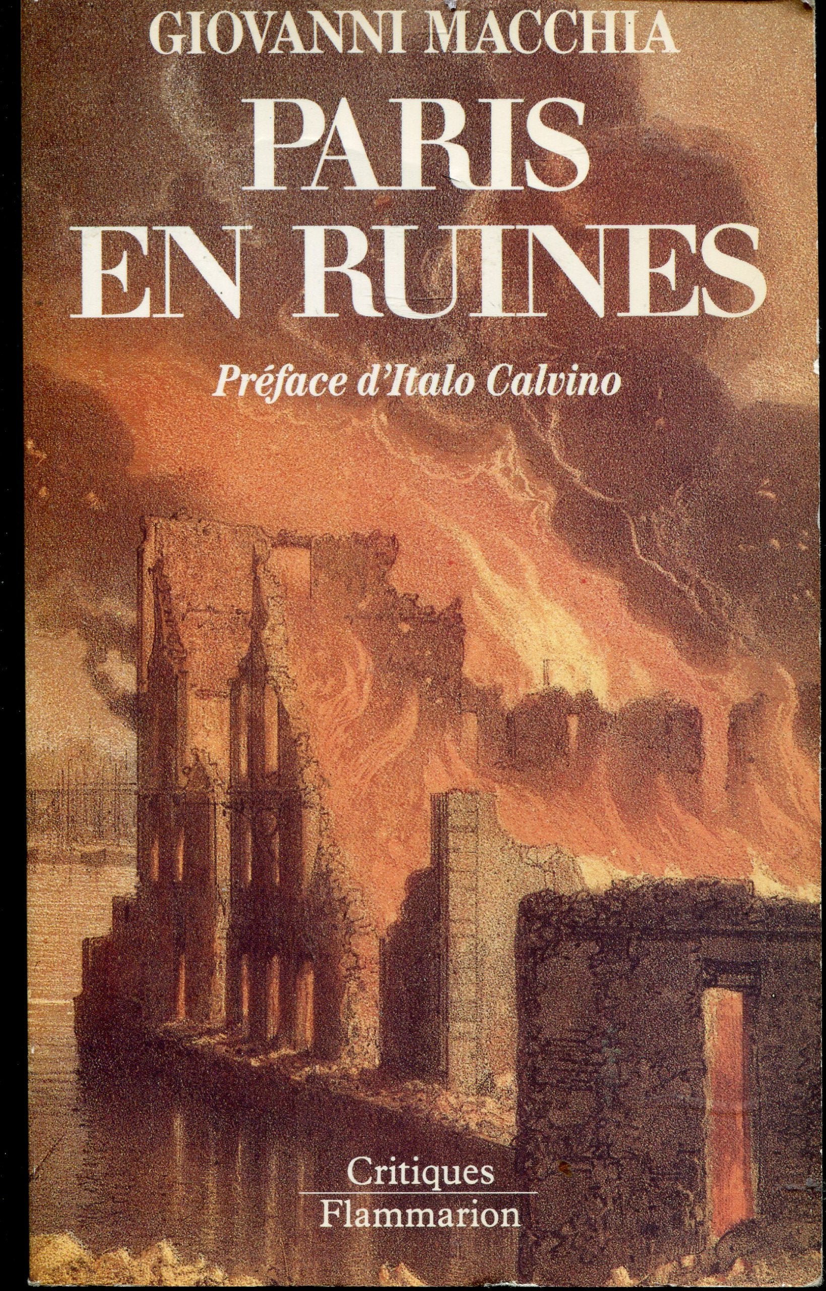 Paris en ruines: - TRADUIT DE L'ITALIEN - PREFACE 9782082103213